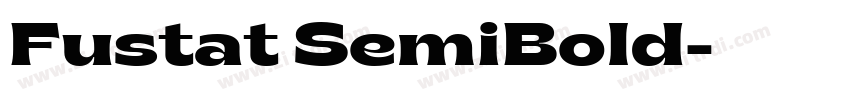 Fustat SemiBold字体转换